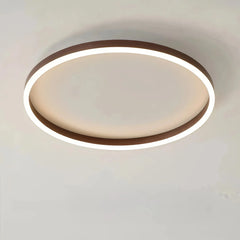 Plafón circular de techo minimalista LED con luz suave para dormitorio