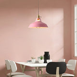 Lámpara colgante moderna LED color Macaron con altura regulable para comedor