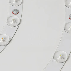 Plafón circular moderno LED de metal con efecto madera para dormitorio