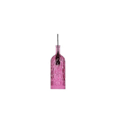 Lámpara colgante de botella de vidrio de colores