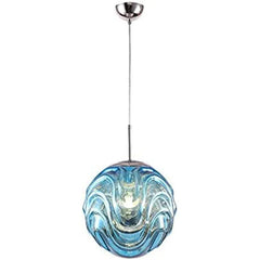 Araña de cristal esférica ondulada colorida