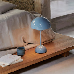 Lámpara nórdica de mesa de diseño en tonos macaron con LED para salón, 30 cm