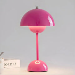 Lámpara nórdica de mesa de diseño en tonos macaron con LED para salón, 30 cm