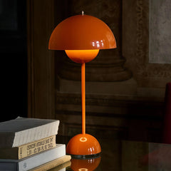 Lámpara nórdica de mesa de diseño en tonos macaron con LED para salón, 30 cm