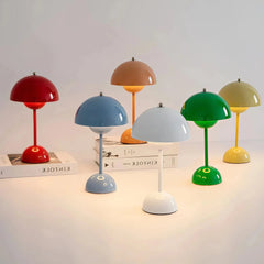 Lámpara nórdica de mesa de diseño en tonos macaron con LED para salón, 30 cm