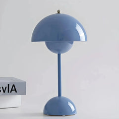 Lámpara nórdica de mesa de diseño en tonos macaron con LED para salón, 30 cm