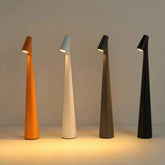 Lámpara de mesa recargable nórdica con LED regulable en tonos Morandi