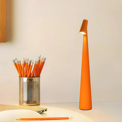 Lámpara de mesa recargable nórdica con LED regulable en tonos Morandi