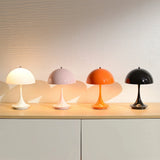Lámpara de mesa recargable nórdica con LED táctil en tonos macaron para salón