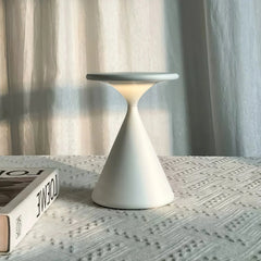 Lámpara de mesa recargable LED táctil nórdica con forma de reloj de arena
