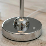 Lámpara de mesa decorativa moderna de vidrio estrella para dormitorio blanca