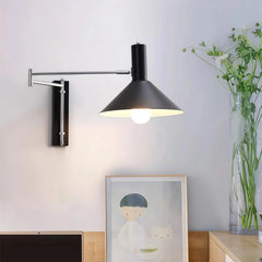 Aplique de pared con brazo articulado LED moderno para lectura
