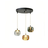 Lámpara colgante de cristal moderna LED con diseño de manzana para comedor