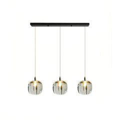 Lámpara colgante de cristal moderna LED con diseño de manzana para comedor