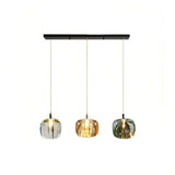 Lámpara colgante de cristal moderna LED con diseño de manzana para comedor