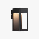 Aplique rectangular exterior LED IP65 moderno de metal negro