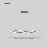 Lampara led lineal colgante diseño moderno y alargado