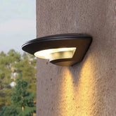 Aplique exterior moderno LED IP65 de aluminio semicircular