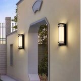 Aplique para exterior LED IP65 de metal negro con diseño moderno