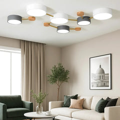 Lámpara LED de Techo Estilo Nórdico y Diseño Molecular para Salón