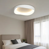 Lámpara de techo de diseño moderno redonda LED blanca luz suave para dormitorio
