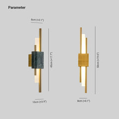 Aplique de pared nórdico creativo de mármol para sala