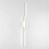 Lamparas modernas de pared LED doble línea negra para dormitorio