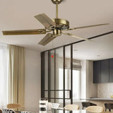 Luz con ventilador de techo LED de comedor nórdico