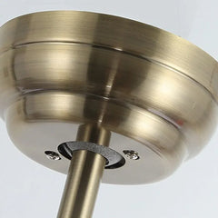 Luz con ventilador de techo LED de comedor nórdico