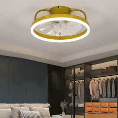Ventiladores con lámpara de techo estilo nórdico simplista