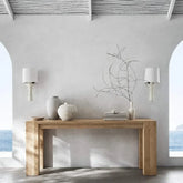 Aplique de Pared LED con Pantalla de Tela Estilo Americano