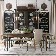 Lamparas colgantes de comedor estilo industrial de hierro