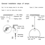 Lampara industrial negra de techo diseño cónico elegante