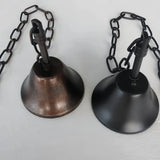 Lámpara colgante industrial de vidrio con 3 luces tipo vela para comedor