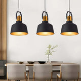Lámpara colgante de hierro de estilo industrial para comedor