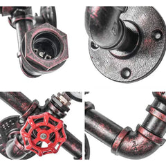 Aplique de pared estilo industrial vintage tubería de hierro