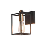 Aplique de baño para espejo diseño rectangular negro elegante