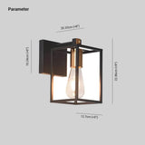 Aplique de baño para espejo diseño rectangular negro elegante