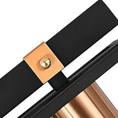 Aplique de baño para espejo diseño rectangular negro elegante