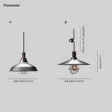 Lámpara colgante de estilo industrial vintage para comedor