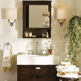 Aplique de Pared LED de Tela para Baño