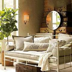 Aplique de Pared LED de Tela para Baño