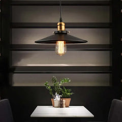 Lámpara colgante de hierro de estilo industrial vintage para comedor