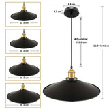 Lámpara colgante de hierro de estilo industrial vintage para comedor