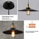 Lámpara colgante de hierro de estilo industrial vintage para comedor