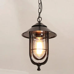 Lámpara colgante de hierro de estilo industrial vintage