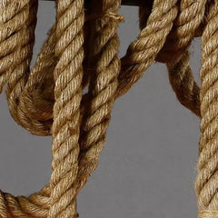 Vintage lamparas colgantes diseño creativo de jaula de cuerda