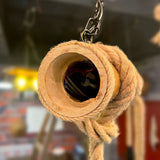 Vintage lamparas colgantes diseño creativo de jaula de cuerda