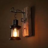 Aplique de pared vintage industrial diseño lámpara hierro estilo lantern