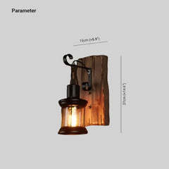 Aplique de pared vintage industrial diseño lámpara hierro estilo lantern